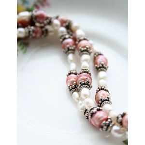 Handmade freshwater pearl‎ bracelet